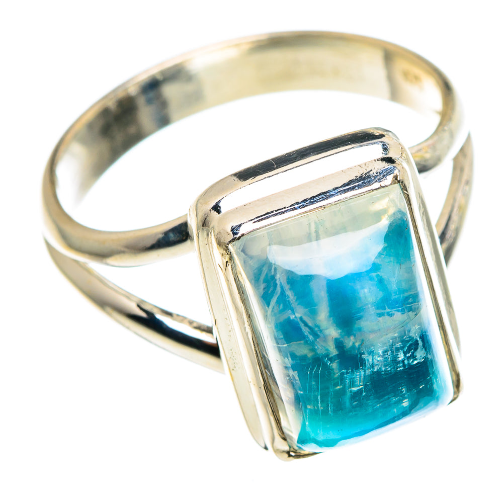 Rainbow Moonstone Rings handcrafted by Anasilvercos - RING91328