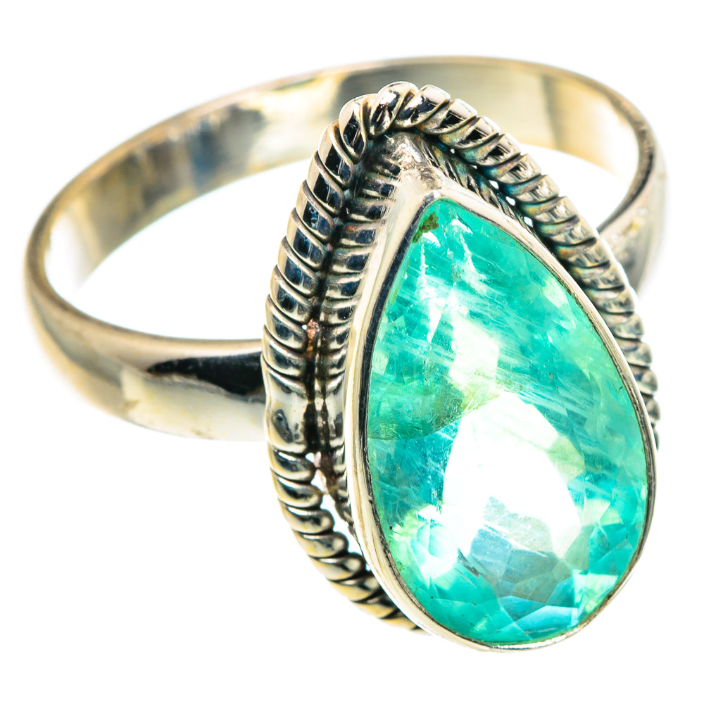 Green Fluorite Rings handcrafted by Anasilvercos - RING91329