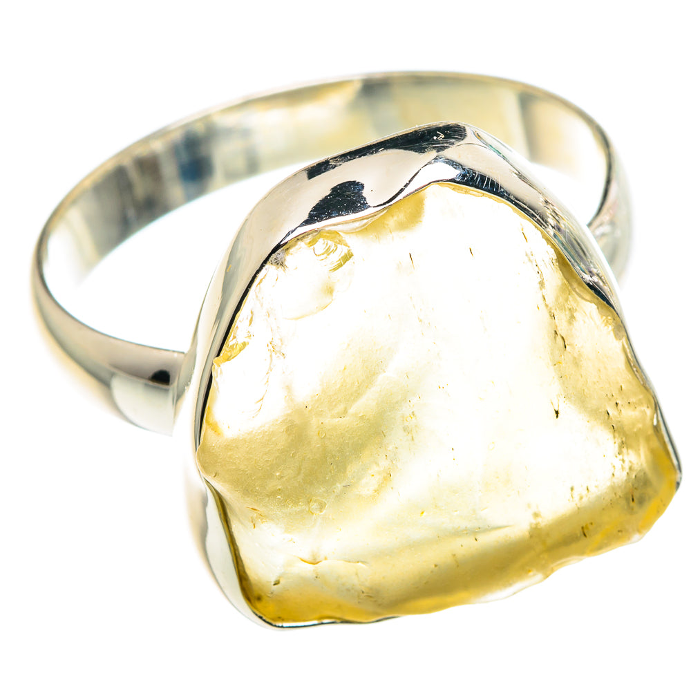 Libyan Desert Glass Rings handcrafted by Anasilvercos - RING91333 - Photo 2