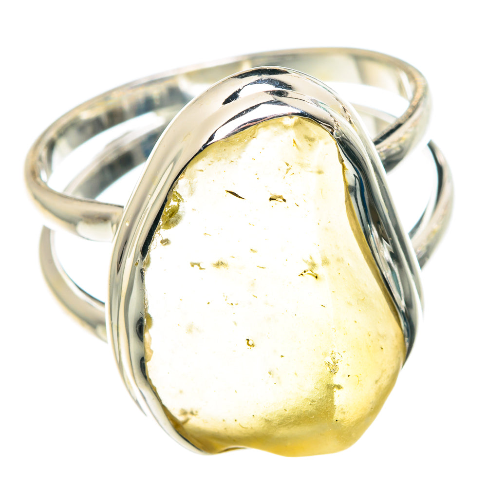 Libyan Desert Glass Rings handcrafted by Anasilvercos - RING91334 - Photo 2