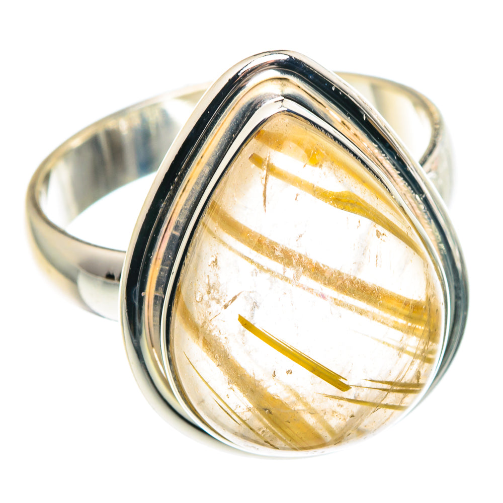 Rutilated Quartz Rings handcrafted by Anasilvercos - RING91343