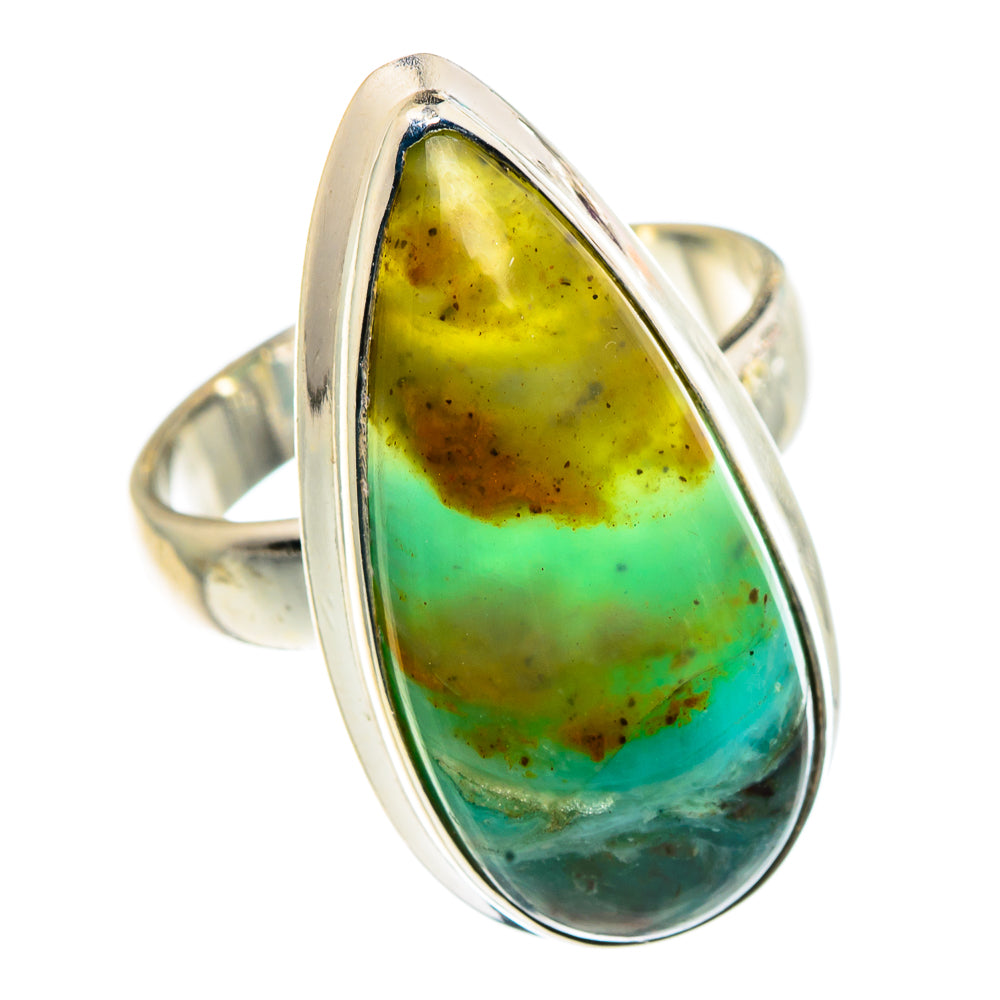 Peruvian Opal Rings handcrafted by Anasilvercos - RING91348