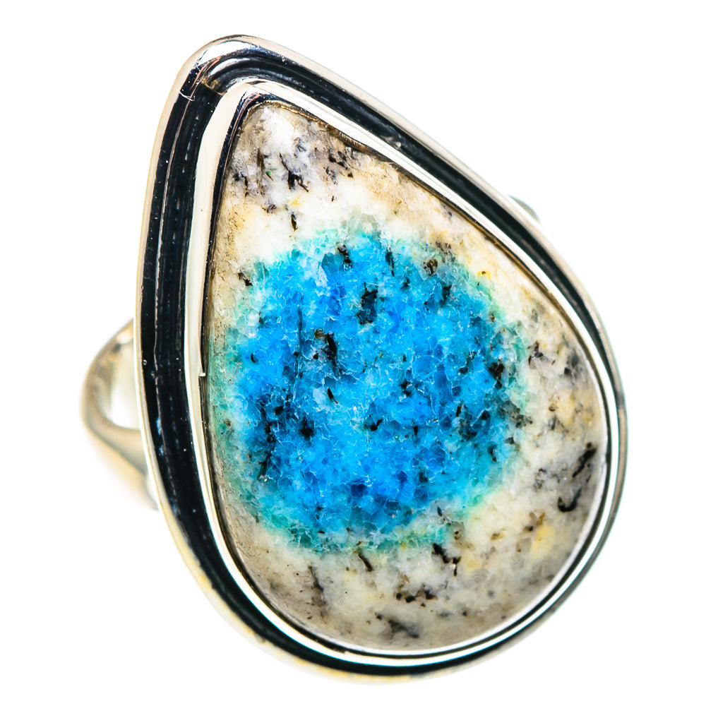 K2 Blue Azurite Rings handcrafted by Anasilvercos - RING91350