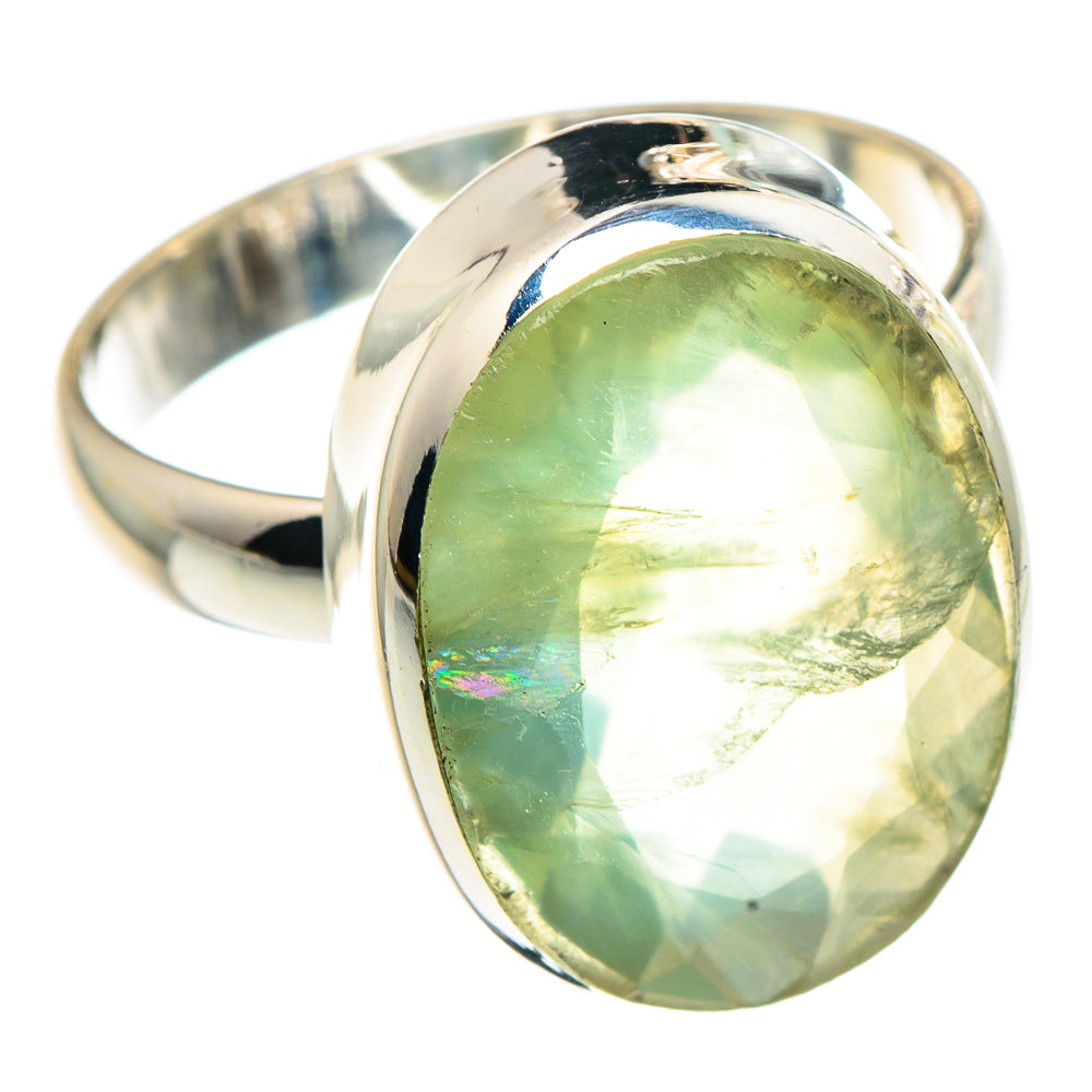 Prehnite Rings handcrafted by Anasilvercos - RING91353