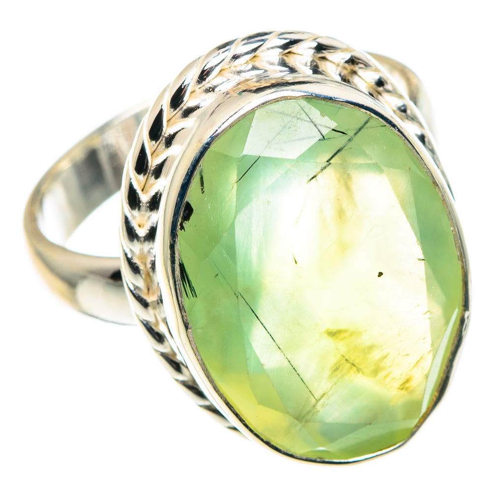 Prehnite Rings handcrafted by Anasilvercos - RING91357