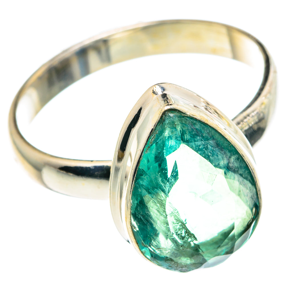 Green Fluorite Rings handcrafted by Anasilvercos - RING91358