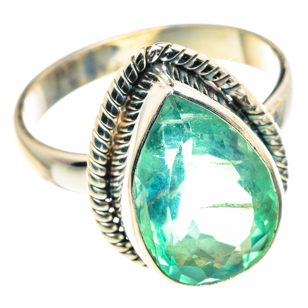 Green Fluorite Rings handcrafted by Anasilvercos - RING91359 - Photo 2