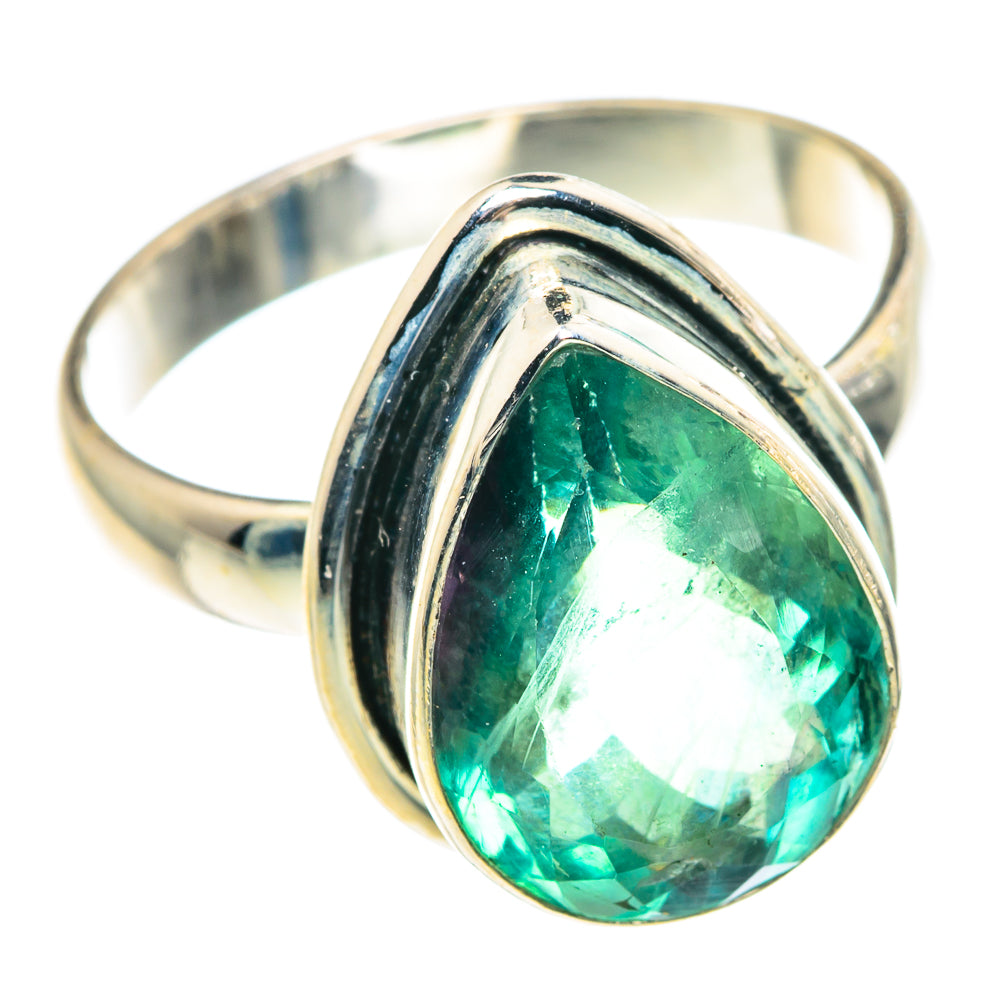 Green Fluorite Rings handcrafted by Anasilvercos - RING91382