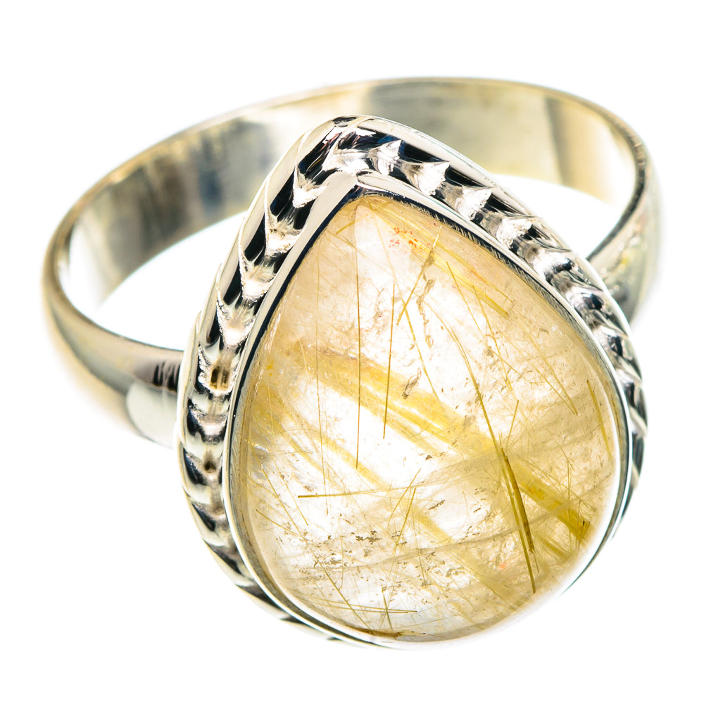 Rutilated Quartz Rings handcrafted by Anasilvercos - RING91393