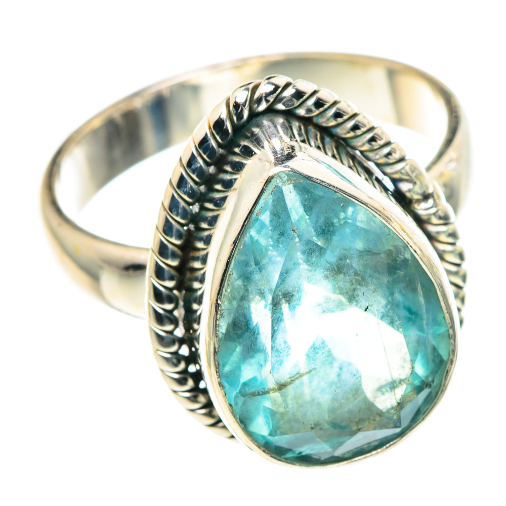Blue Fluorite Rings handcrafted by Anasilvercos - RING91404