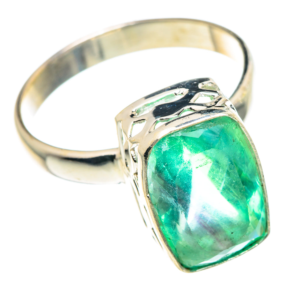 Green Fluorite Rings handcrafted by Anasilvercos - RING91408