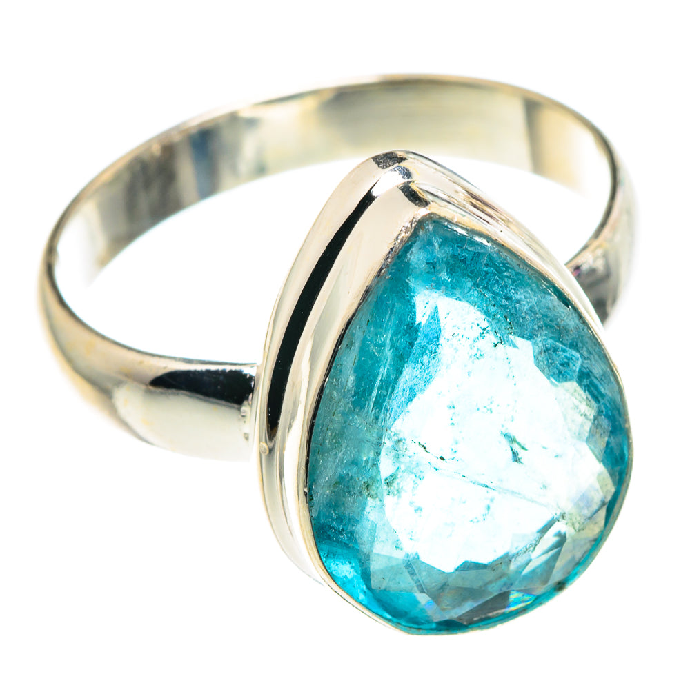 Blue Fluorite Rings handcrafted by Anasilvercos - RING91424