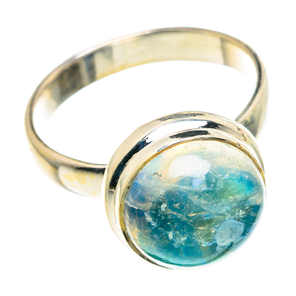 Green Moonstone Rings handcrafted by Anasilvercos - RING91427