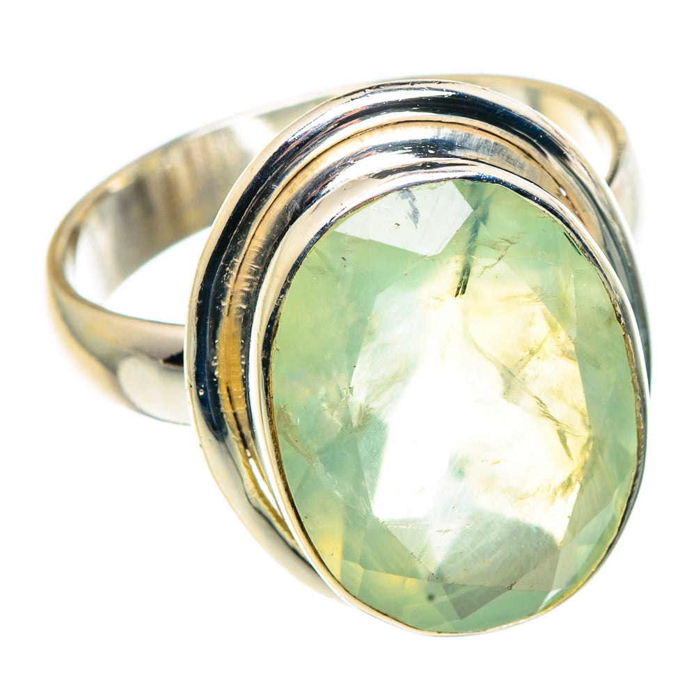 Prehnite Rings handcrafted by Anasilvercos - RING91431