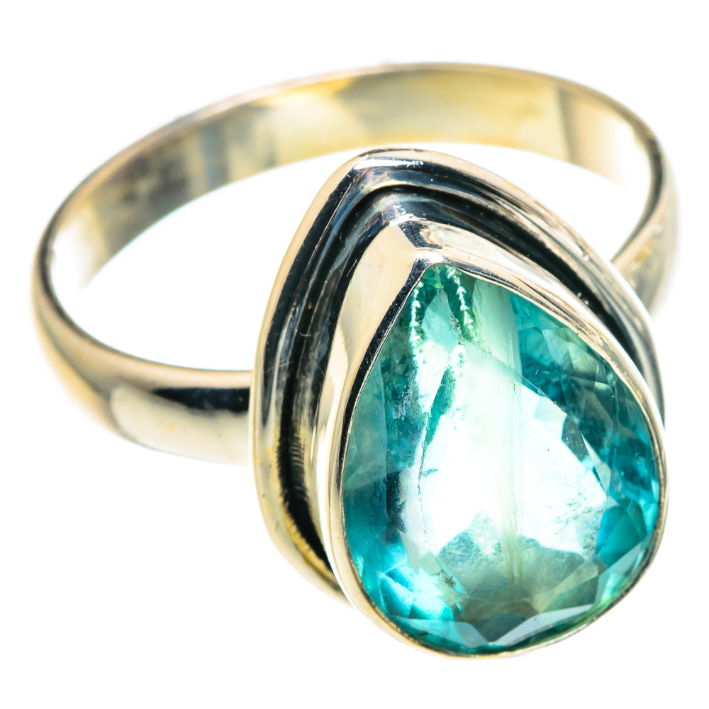 Blue Fluorite Rings handcrafted by Anasilvercos - RING91433