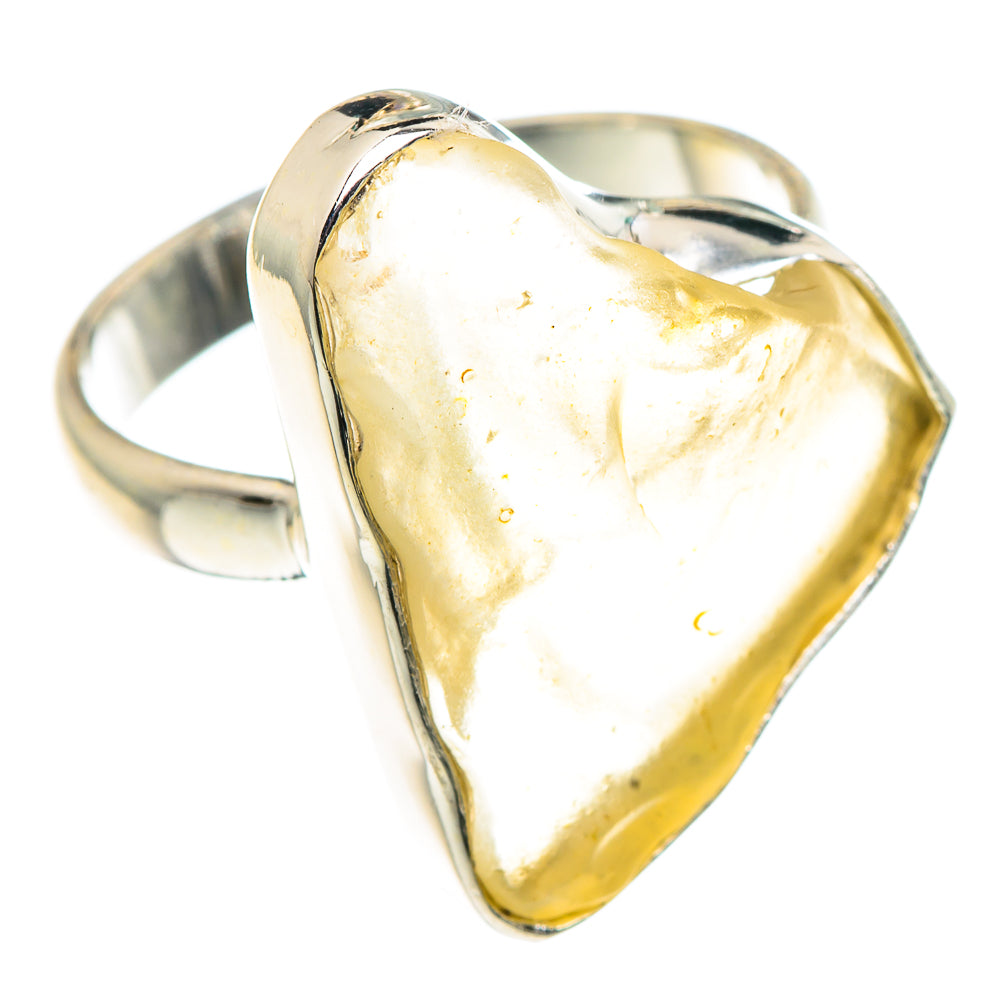 Libyan Desert Glass Rings handcrafted by Anasilvercos - RING91434 - Photo 2