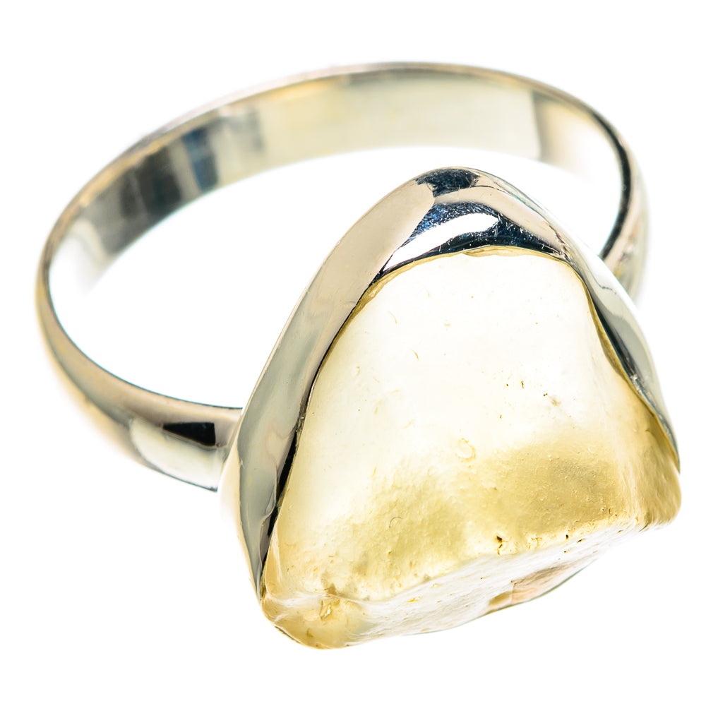 Libyan Desert Glass Rings handcrafted by Anasilvercos - RING91435 - Photo 2