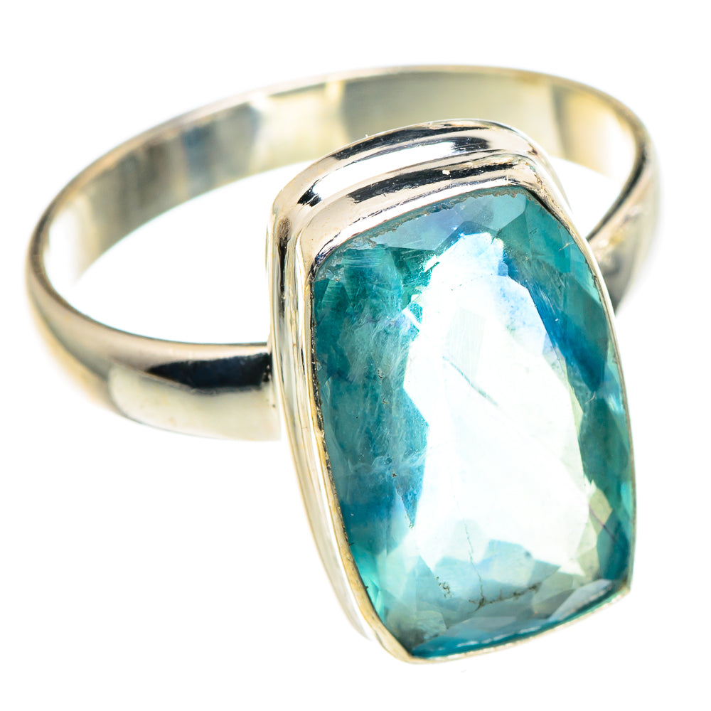 Blue Fluorite Rings handcrafted by Anasilvercos - RING91447