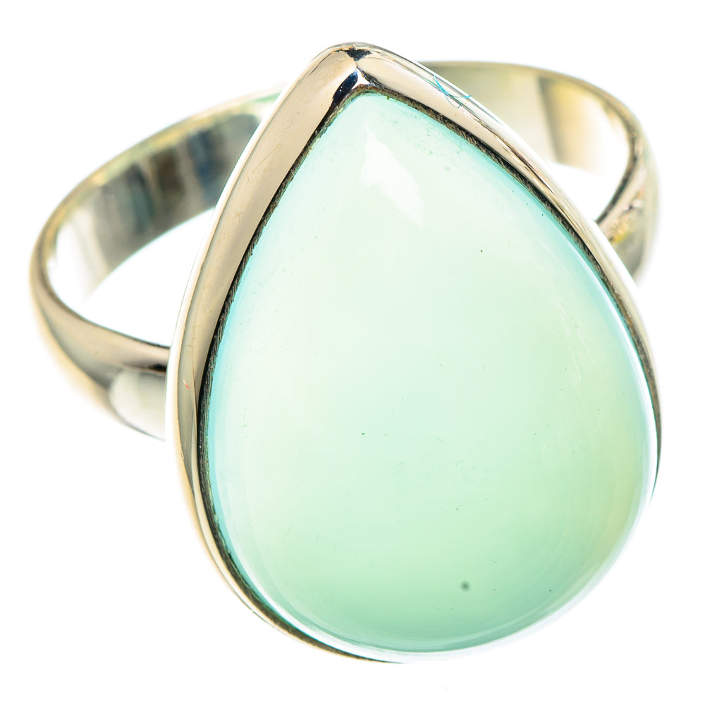Aqua Chalcedony Rings handcrafted by Anasilvercos - RING91449