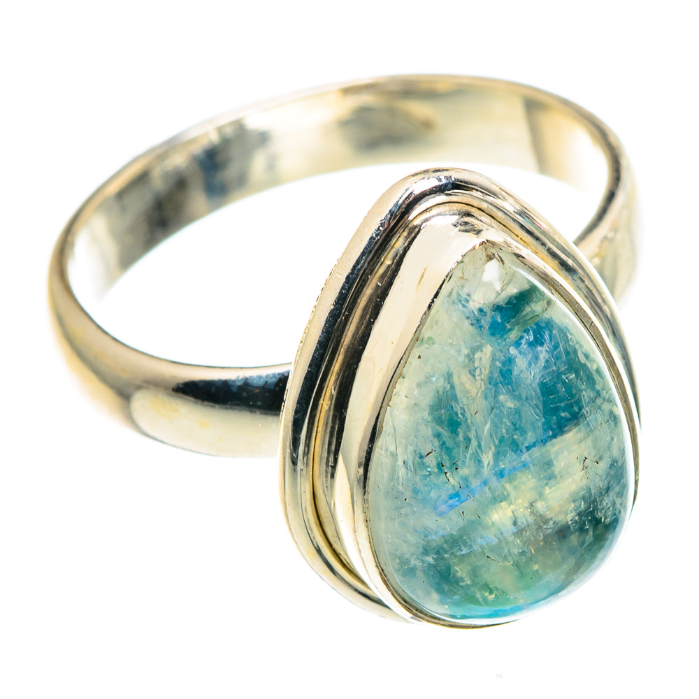 Rainbow Moonstone Rings handcrafted by Anasilvercos - RING91452