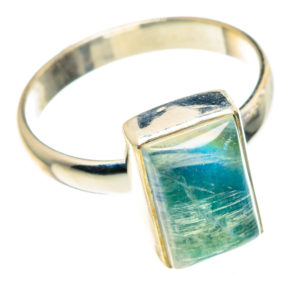 Green Moonstone Rings handcrafted by Anasilvercos - RING91455