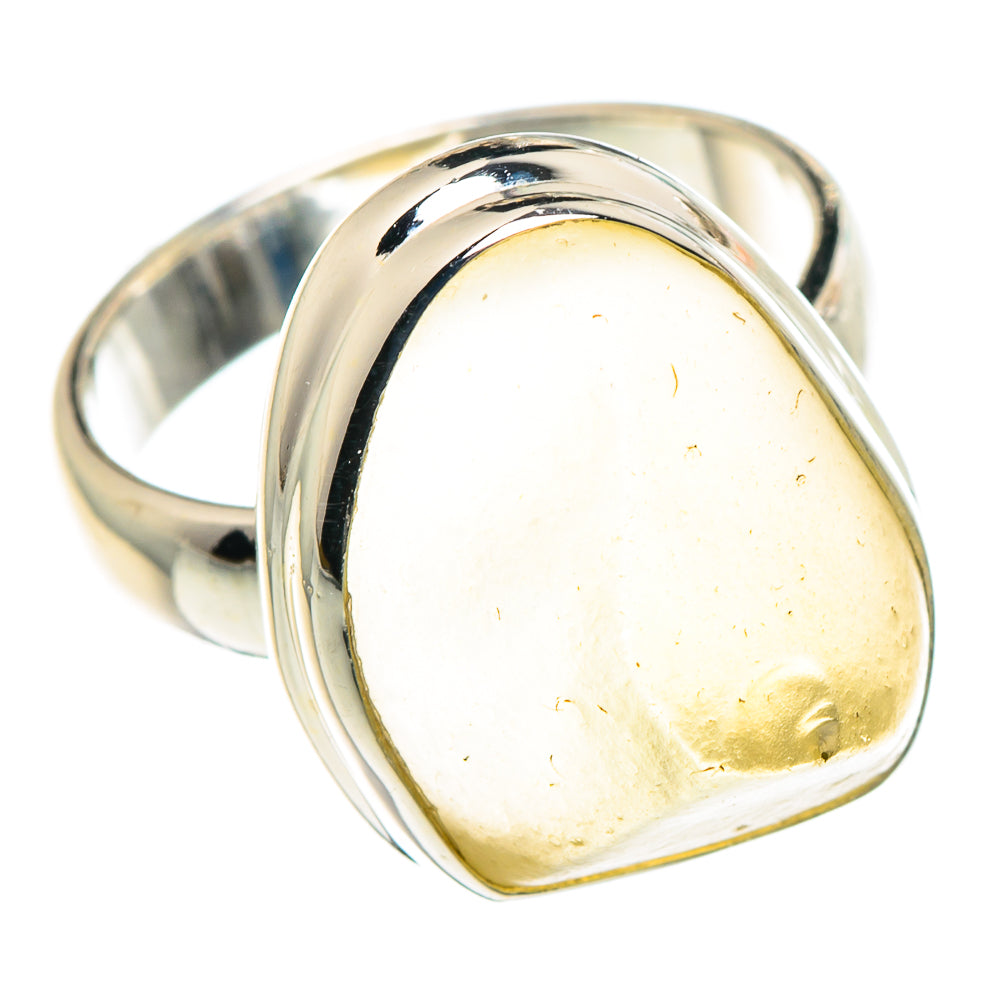 Libyan Desert Glass Rings handcrafted by Anasilvercos - RING91458