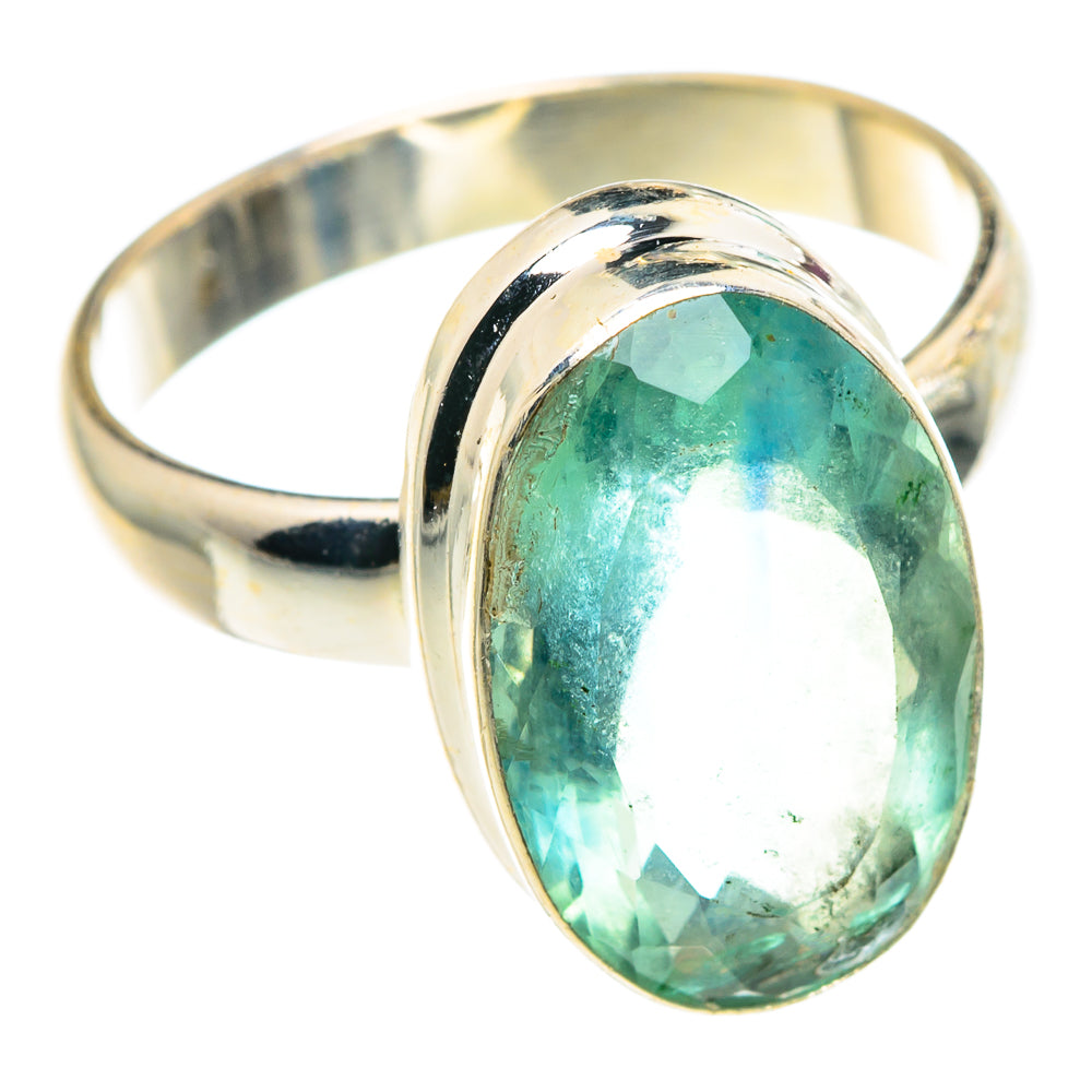 Green Fluorite Rings handcrafted by Anasilvercos - RING91475