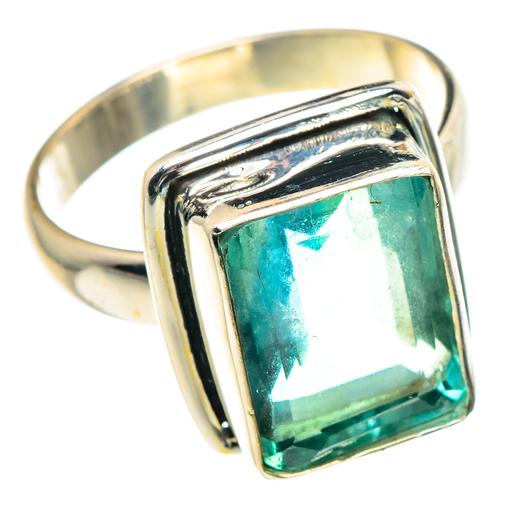 Green Fluorite Rings handcrafted by Anasilvercos - RING91477