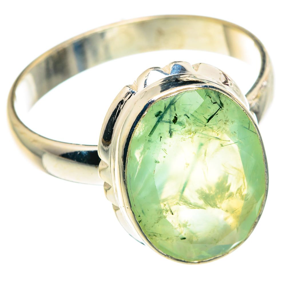 Prehnite Rings handcrafted by Anasilvercos - RING91479