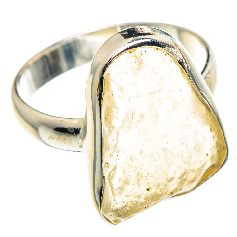 Libyan Desert Glass Rings handcrafted by Anasilvercos - RING91481 - Photo 2