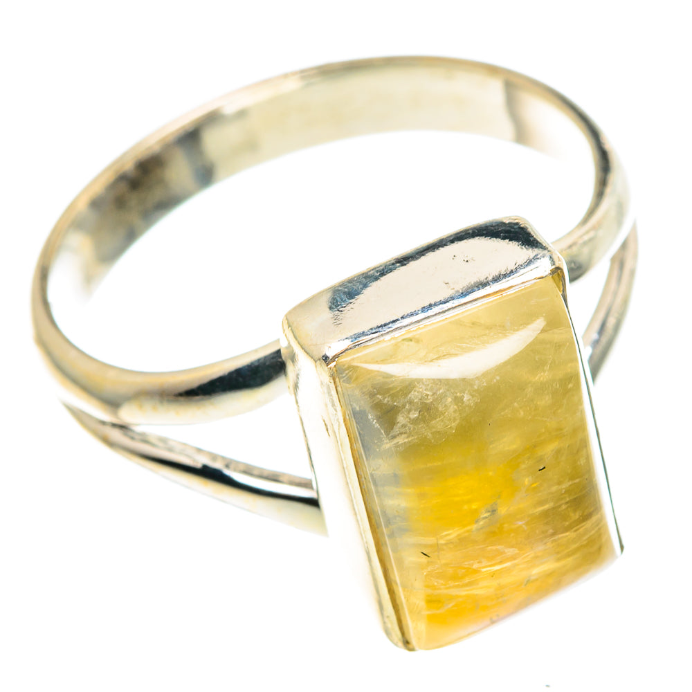 Yellow Moonstone Rings handcrafted by Anasilvercos - RING91507