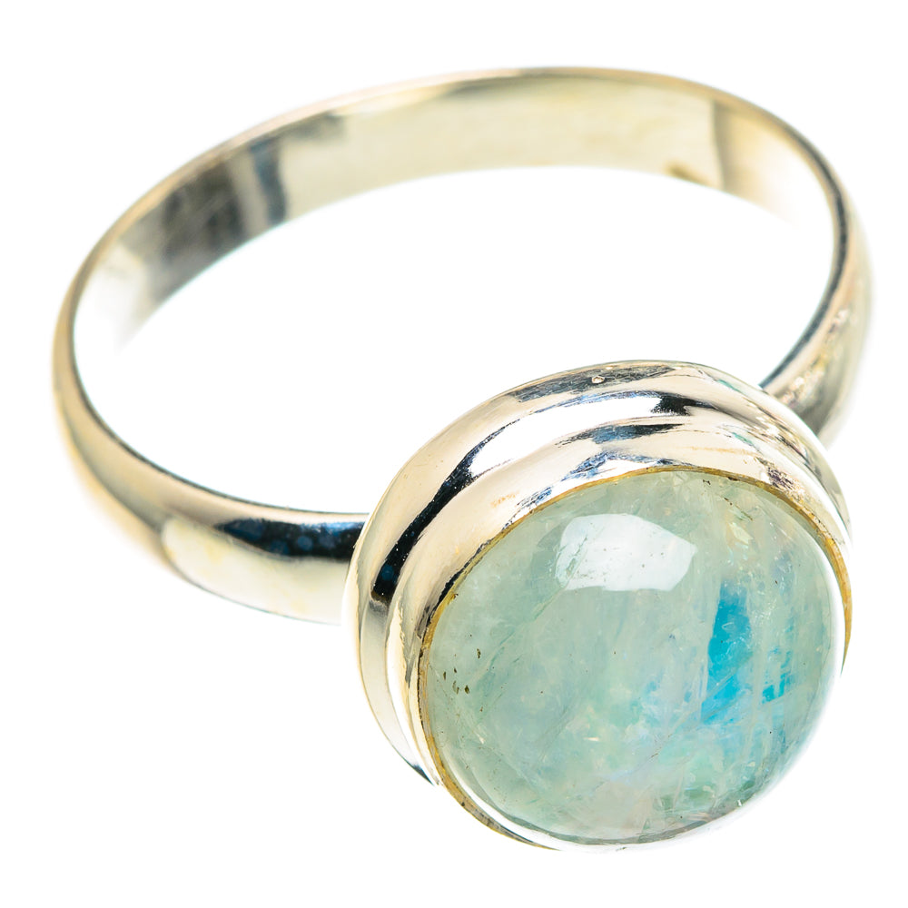Rainbow Moonstone Rings handcrafted by Anasilvercos - RING91527