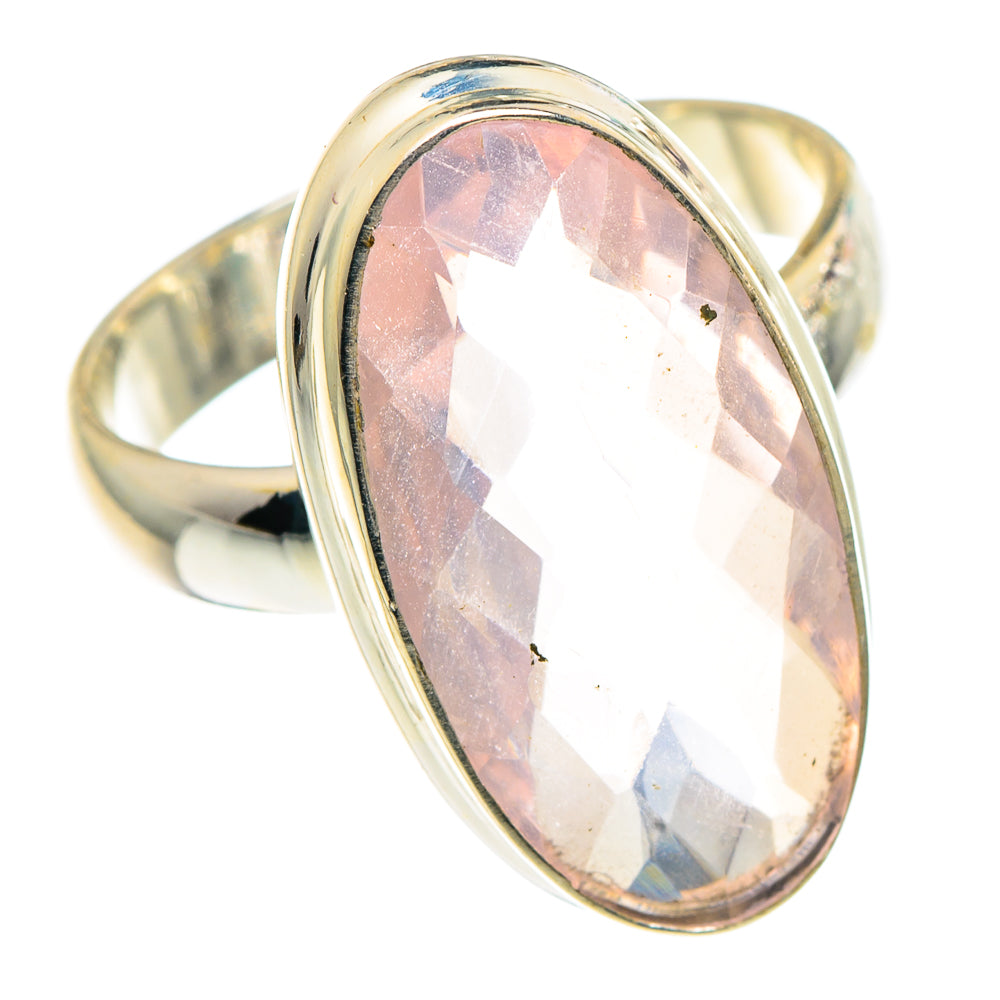 Rose Quartz Rings handcrafted by Anasilvercos - RING91542