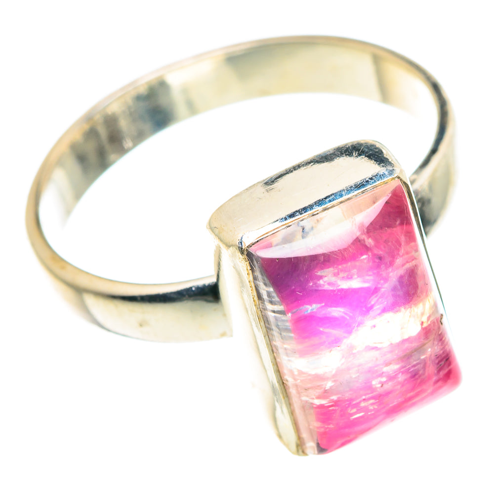 Pink Moonstone Rings handcrafted by Anasilvercos - RING91554