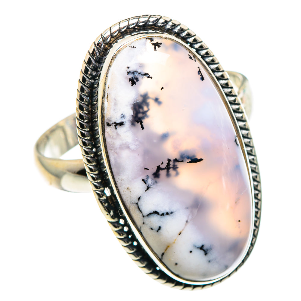 Dendritic Opal Rings handcrafted by Anasilvercos - RING91563