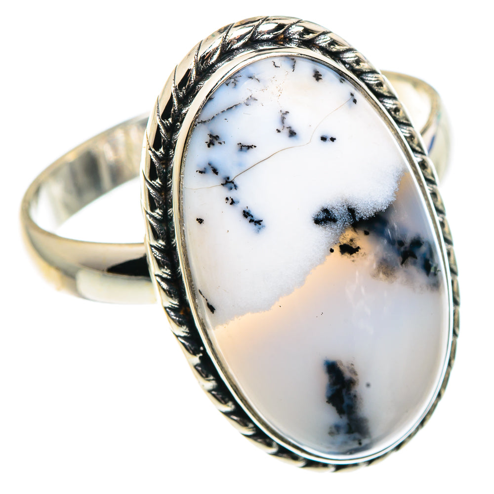 Dendritic Opal Rings handcrafted by Anasilvercos - RING91603