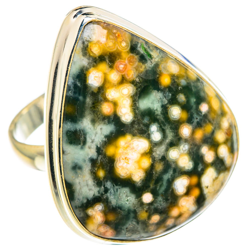 Ocean Jasper Rings handcrafted by Anasilvercos - RING91651