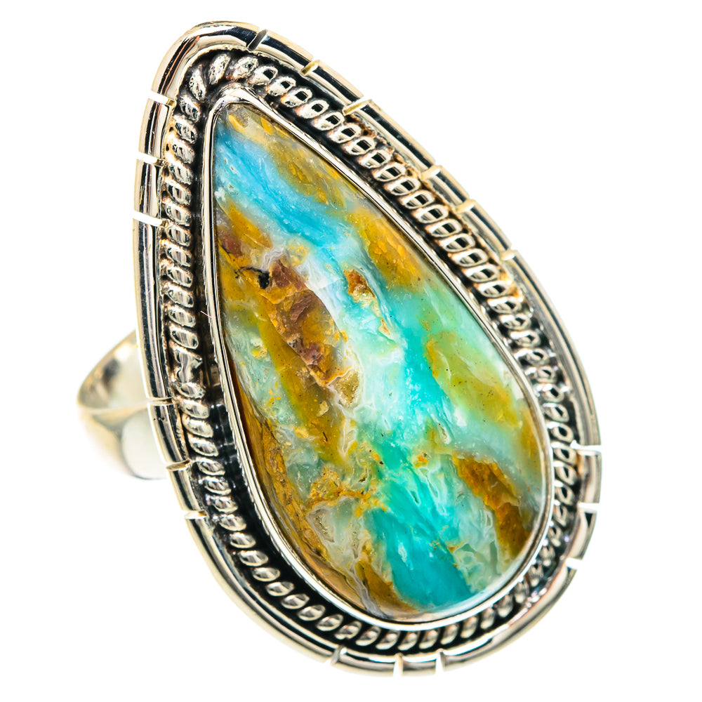 Peruvian Opal Rings handcrafted by Anasilvercos - RING91686