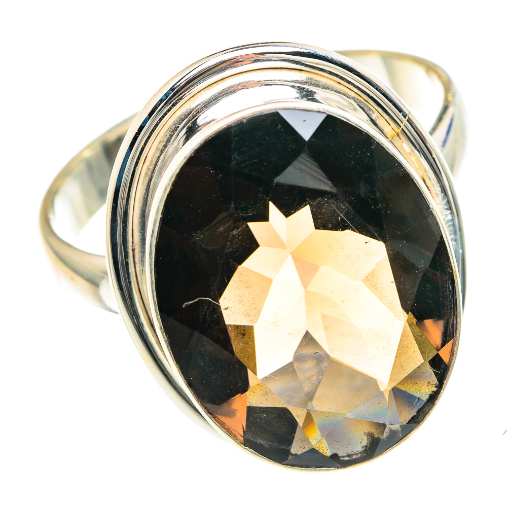 Smoky Quartz Rings handcrafted by Anasilvercos - RING91696