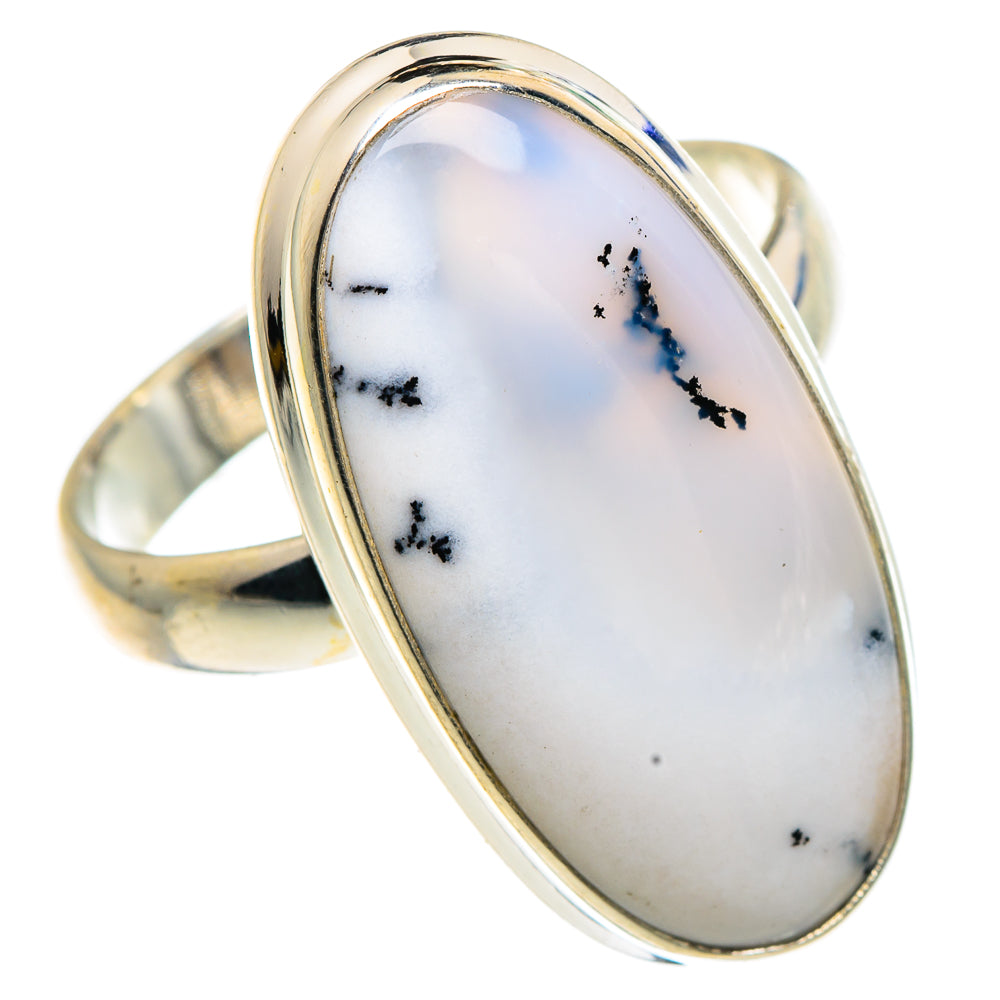 Dendritic Opal Rings handcrafted by Anasilvercos - RING91709