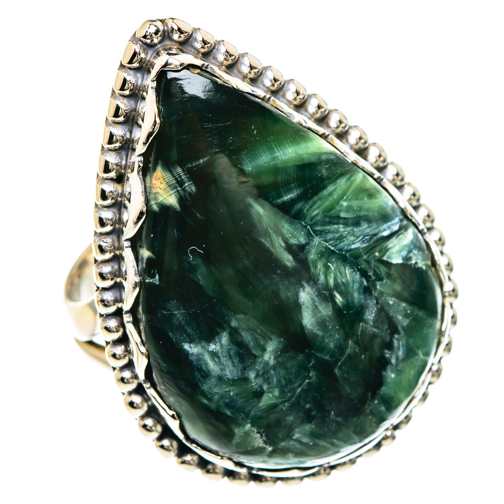 Seraphinite Rings handcrafted by Anasilvercos - RING91717
