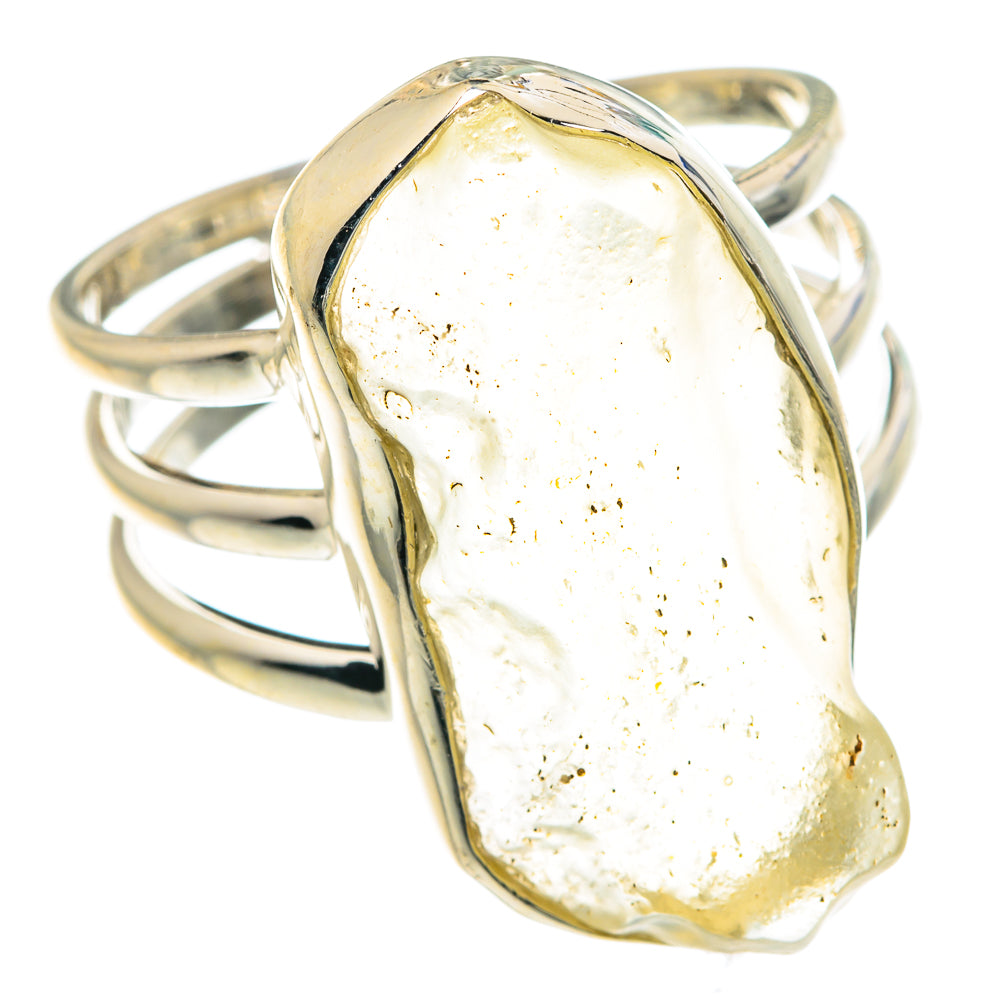 Libyan Desert Glass Rings handcrafted by Anasilvercos - RING91725 - Photo 2