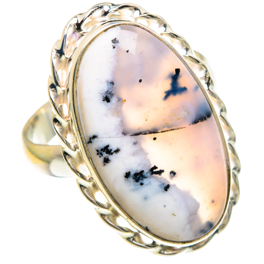 Dendritic Opal Rings handcrafted by Anasilvercos - RING91735