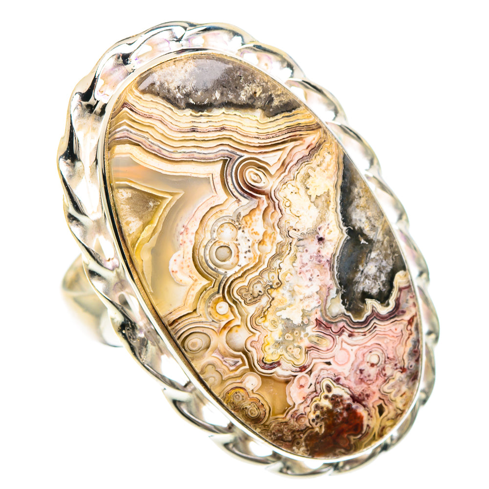 Crazy Lace Agate Rings handcrafted by Anasilvercos - RING91771