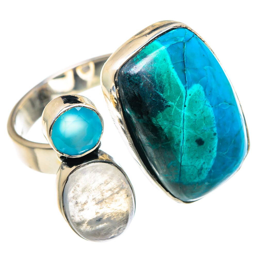 Chrysocolla Rings handcrafted by Anasilvercos - RING91807