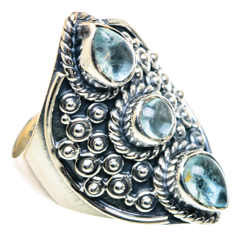 Blue Topaz Rings handcrafted by Anasilvercos - RING91812