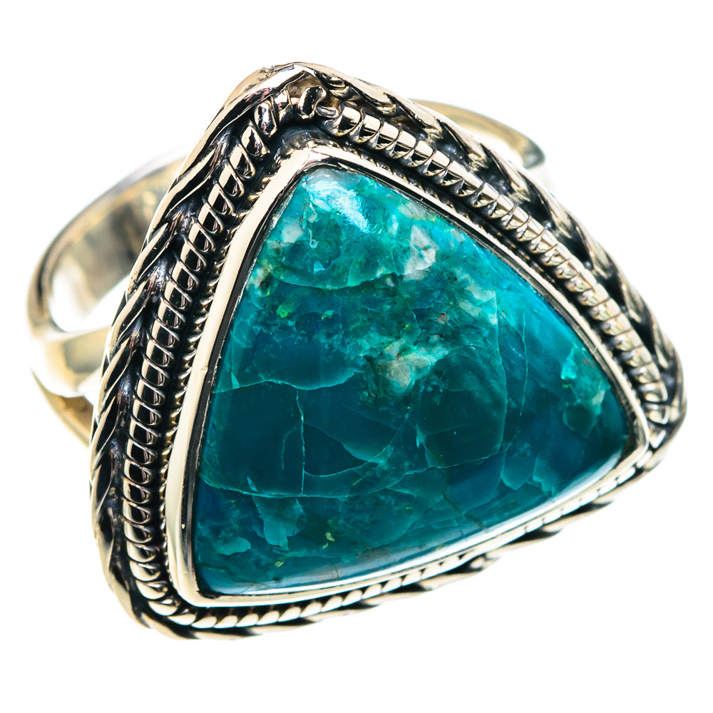 Chrysocolla Rings handcrafted by Anasilvercos - RING91814