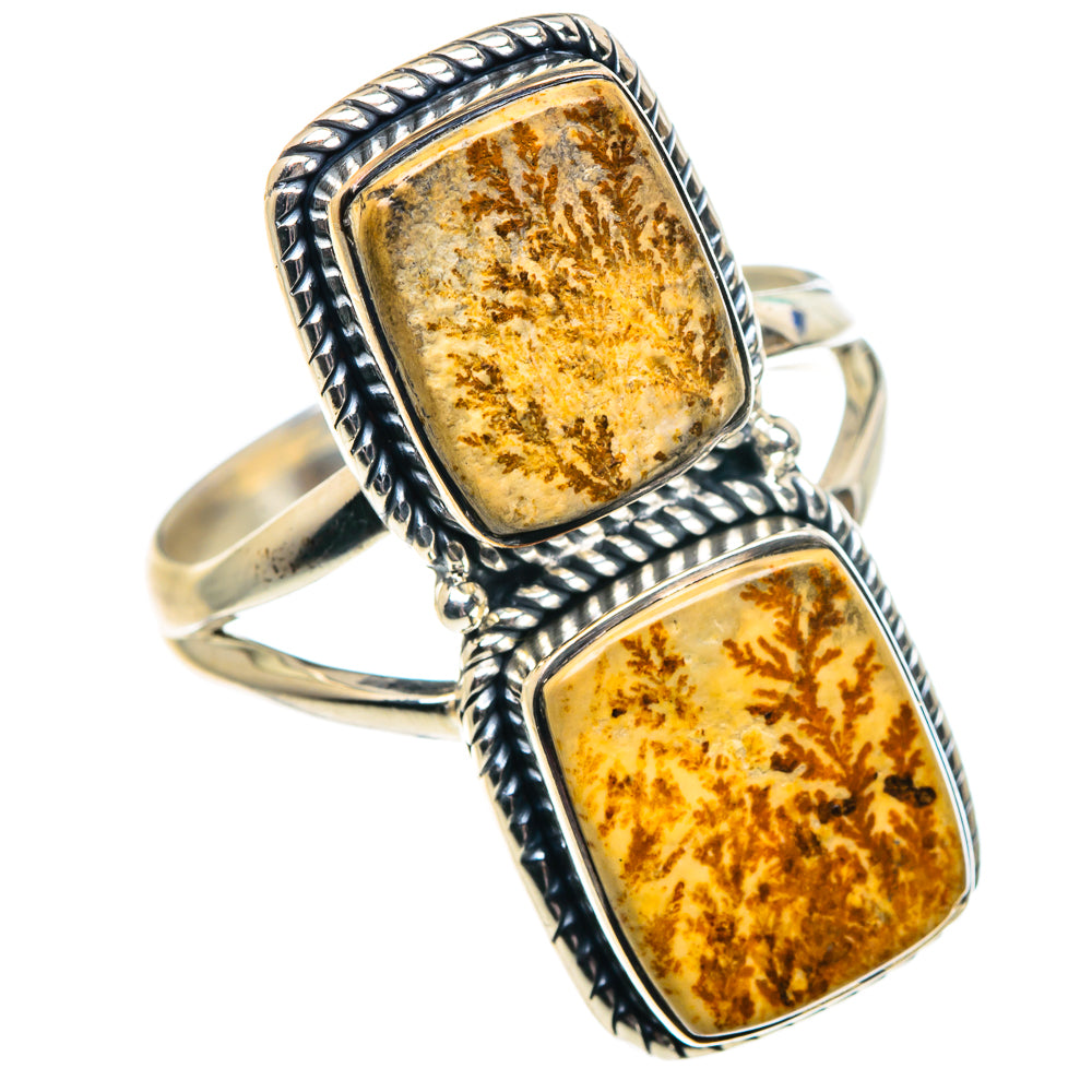 Germany Psilomelane Dendrite Rings handcrafted by Anasilvercos - RING91818