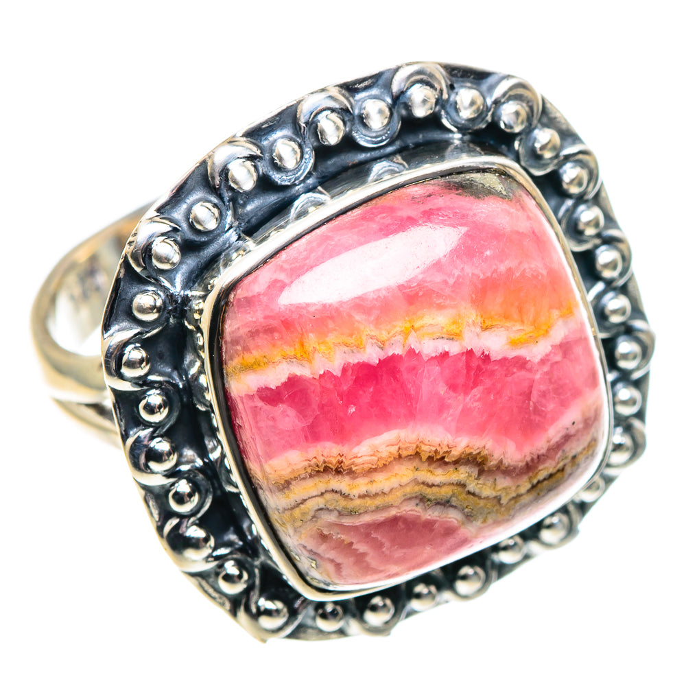 Rhodochrosite Rings handcrafted by Anasilvercos - RING91823