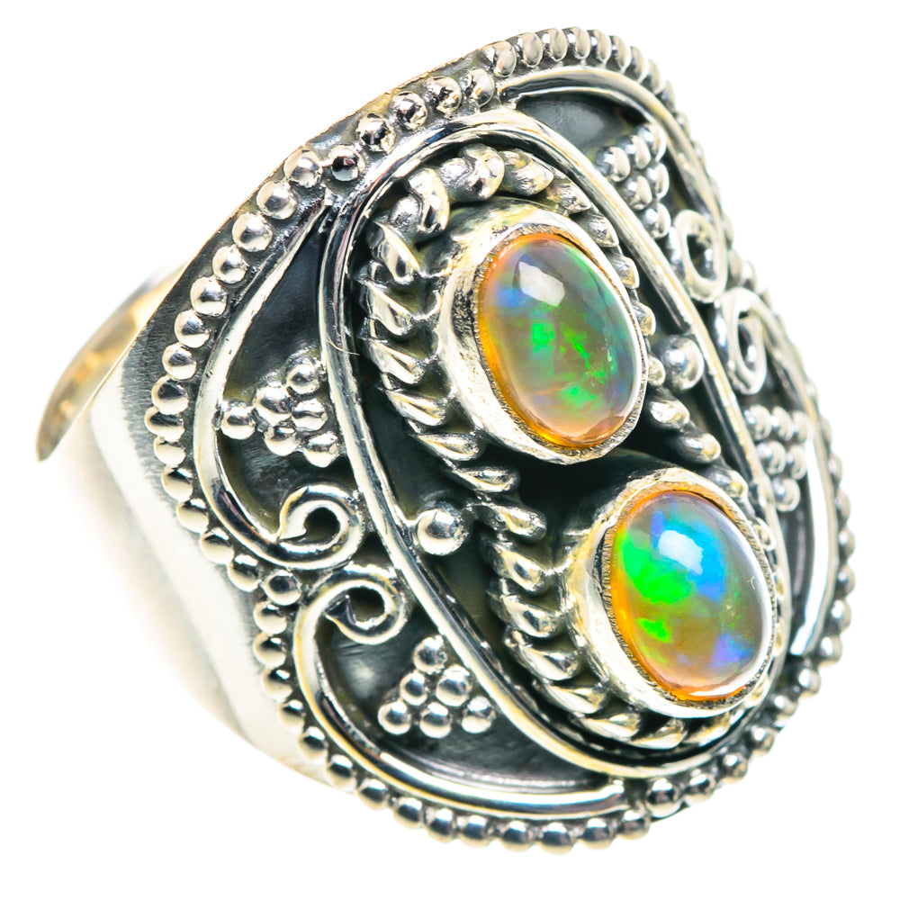 Ethiopian Opal Rings handcrafted by Anasilvercos - RING91835